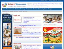 Tablet Screenshot of calgaryfilipino.com
